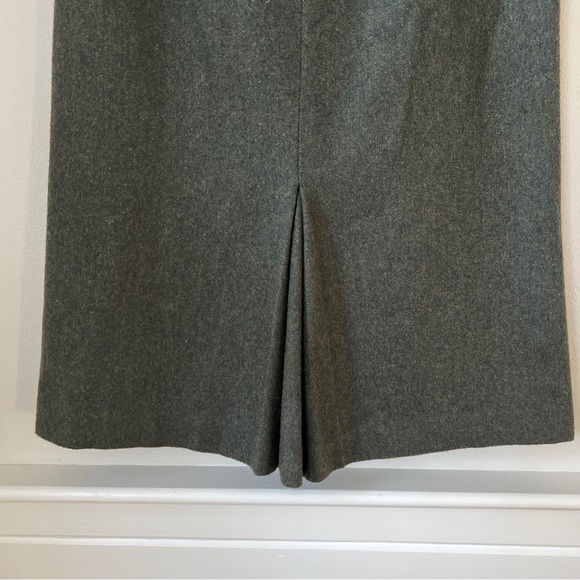 Vintage Wool Forest Green Skirt vintage size 9 - Picture 4 of 13